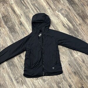 Mountain Hardwear Women's Black Hooded Puffer Jacket